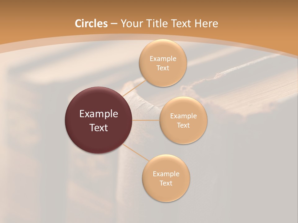 A Row Of Books Sitting On Top Of A Wooden Table PowerPoint Template