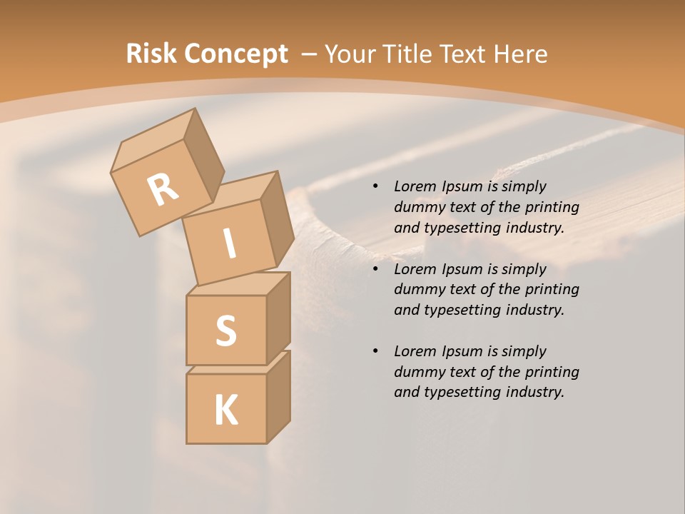 A Row Of Books Sitting On Top Of A Wooden Table PowerPoint Template