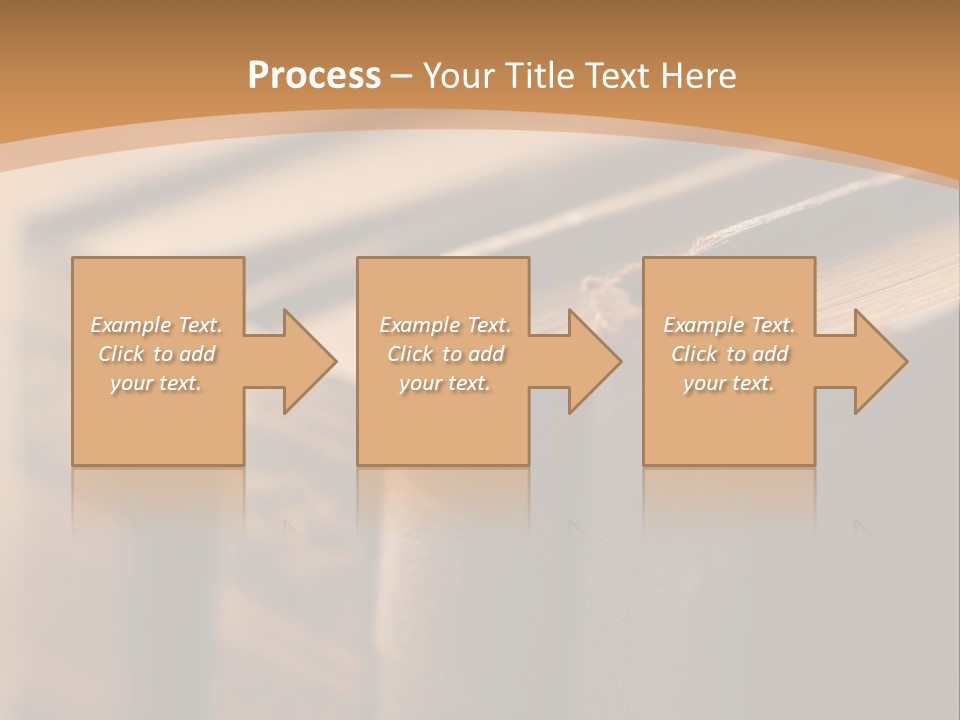 A Row Of Books Sitting On Top Of A Wooden Table PowerPoint Template