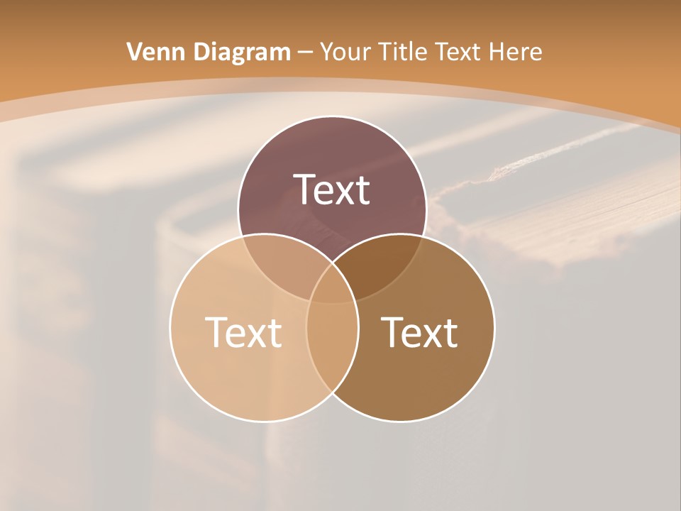 A Row Of Books Sitting On Top Of A Wooden Table PowerPoint Template