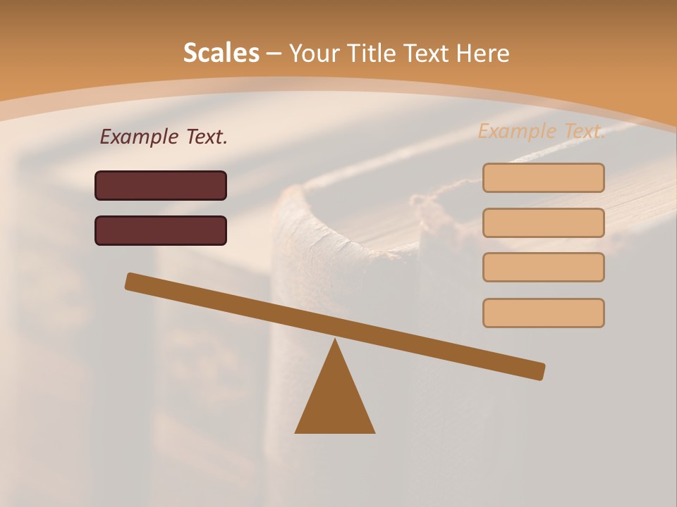 A Row Of Books Sitting On Top Of A Wooden Table PowerPoint Template
