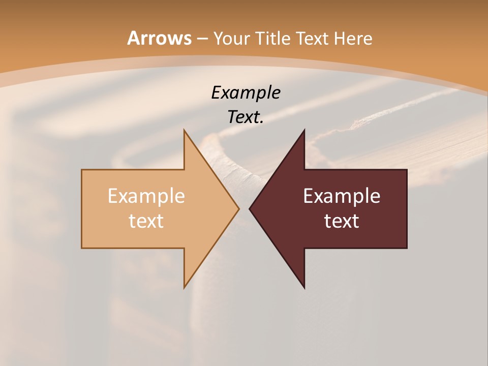 A Row Of Books Sitting On Top Of A Wooden Table PowerPoint Template