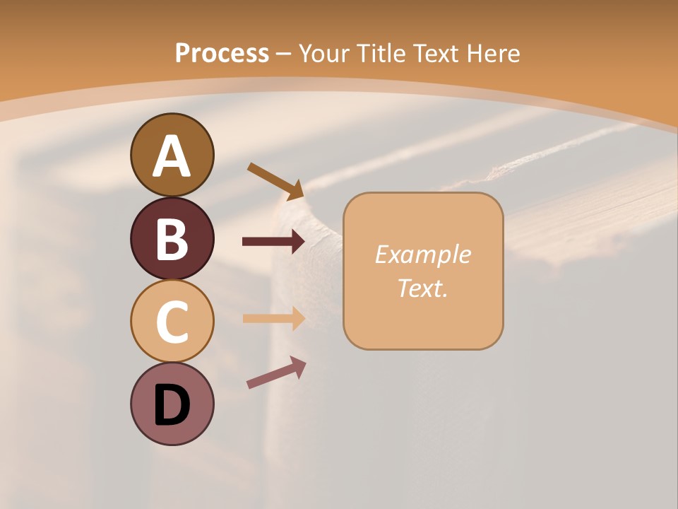 A Row Of Books Sitting On Top Of A Wooden Table PowerPoint Template