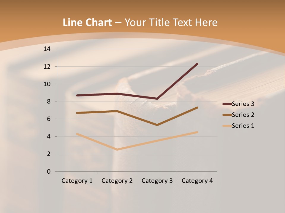 A Row Of Books Sitting On Top Of A Wooden Table PowerPoint Template