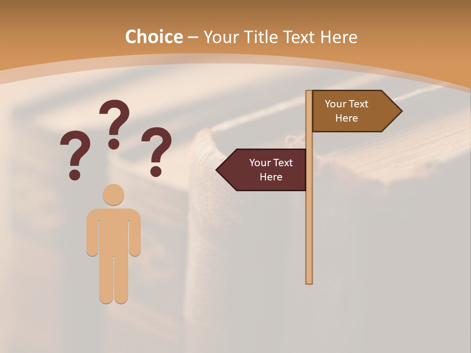 A Row Of Books Sitting On Top Of A Wooden Table PowerPoint Template