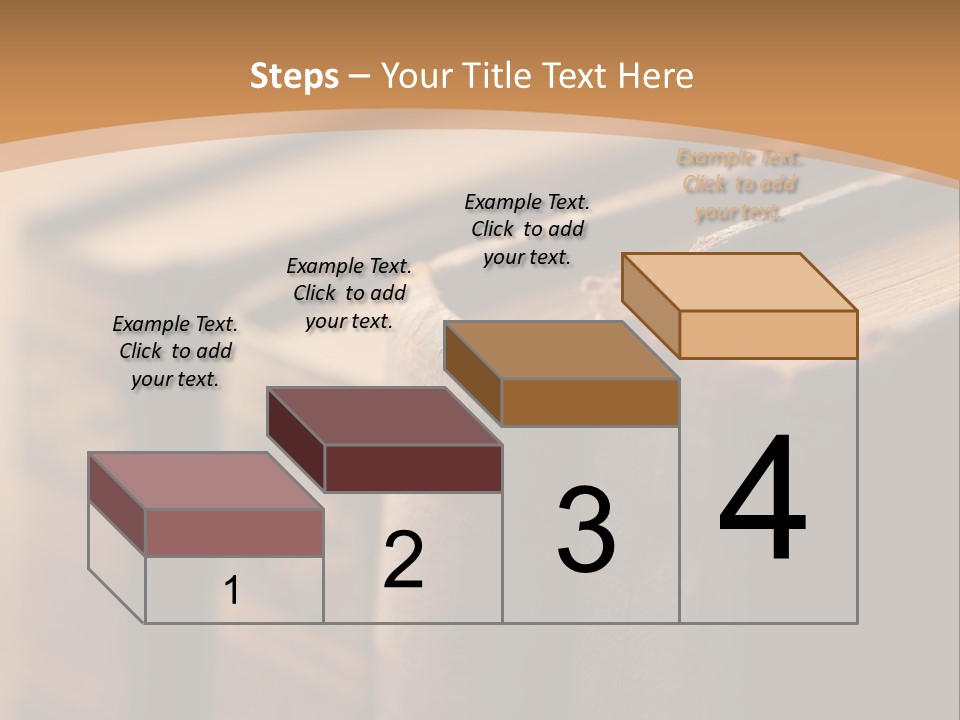 A Row Of Books Sitting On Top Of A Wooden Table PowerPoint Template