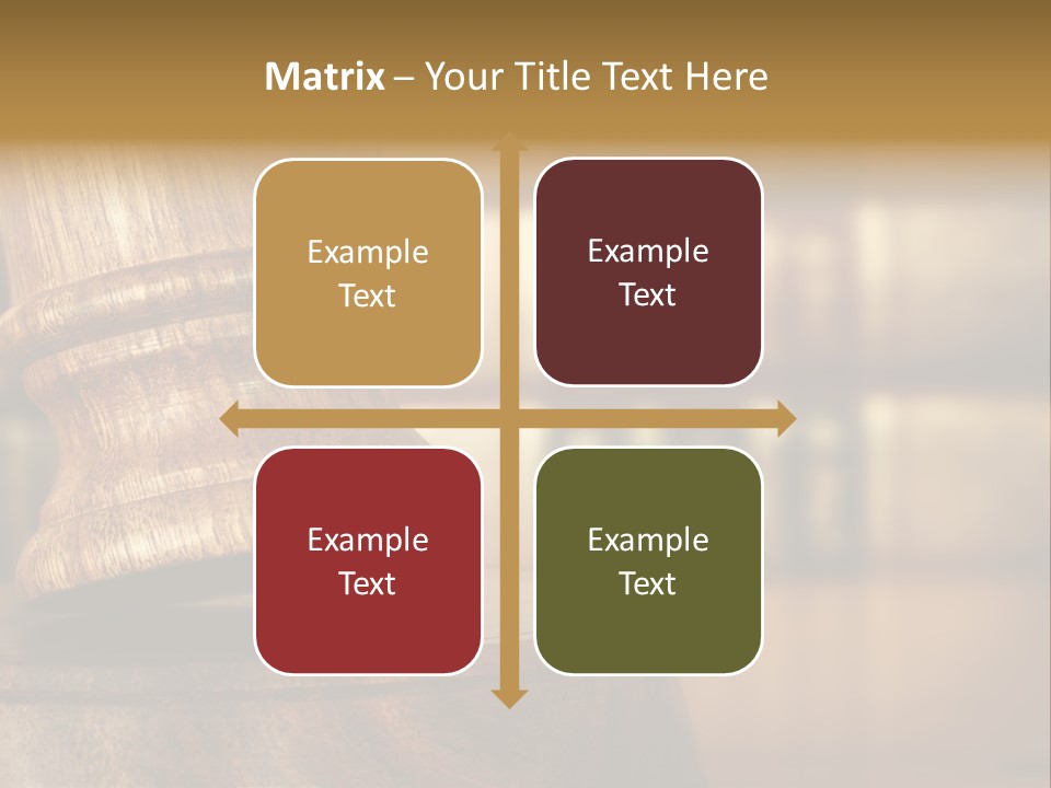 Trial Auction Differential Focus PowerPoint Template