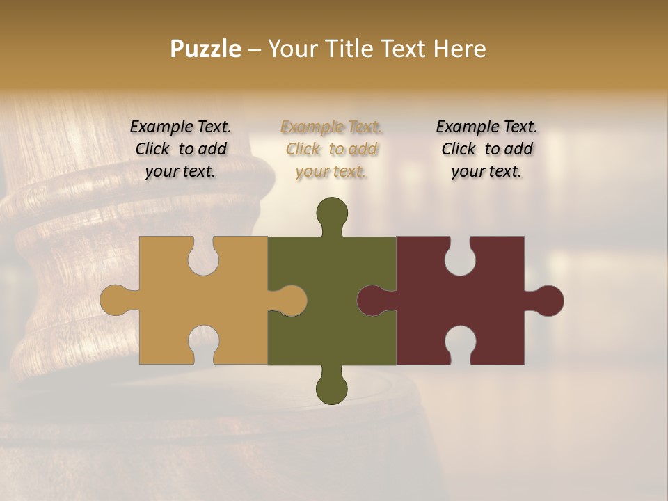 Trial Auction Differential Focus PowerPoint Template