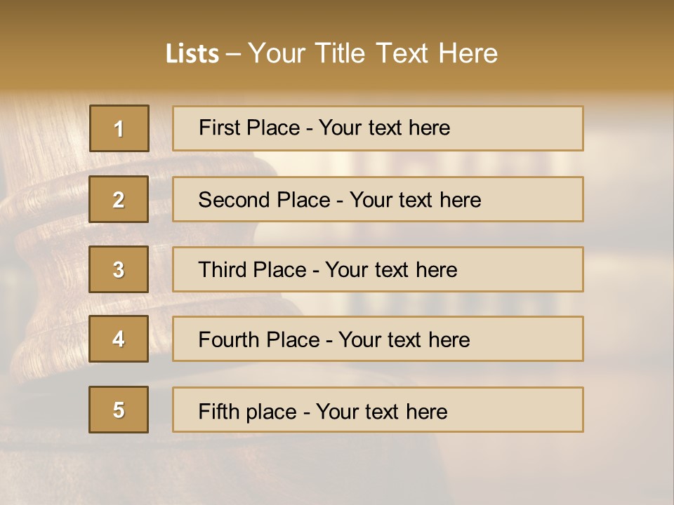 Trial Auction Differential Focus PowerPoint Template