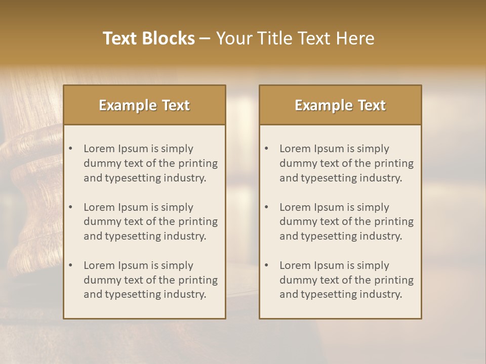 Trial Auction Differential Focus PowerPoint Template