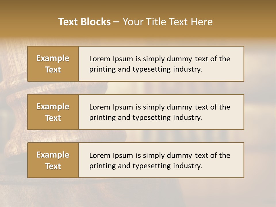 Trial Auction Differential Focus PowerPoint Template