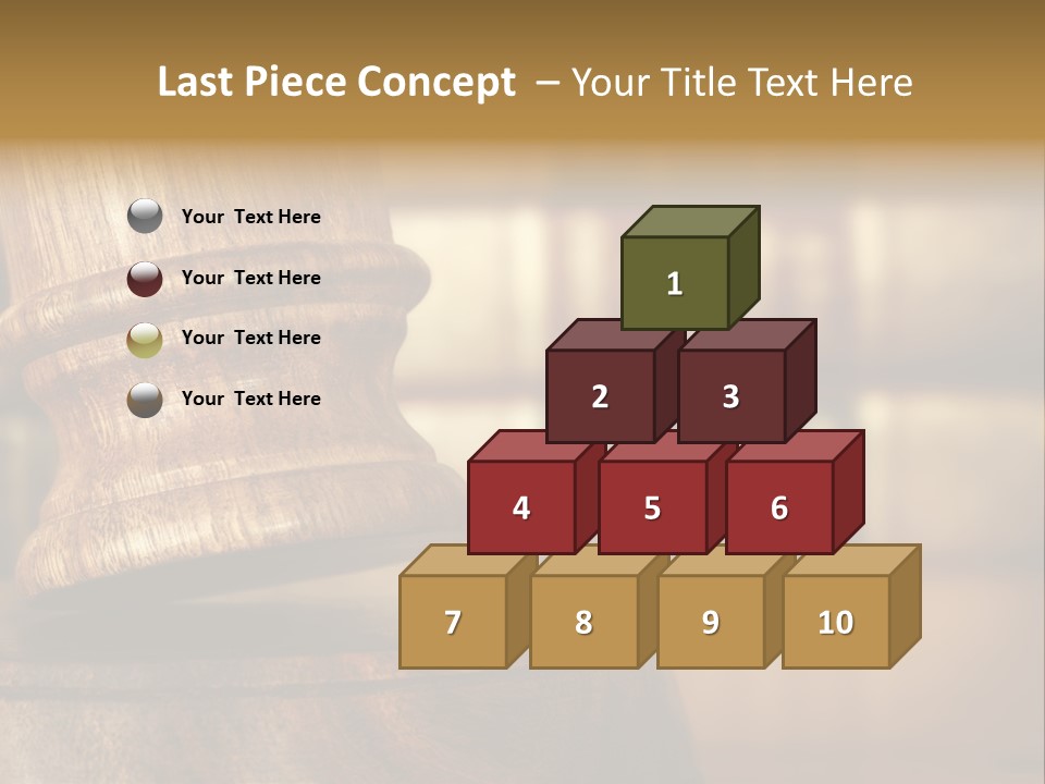 Trial Auction Differential Focus PowerPoint Template