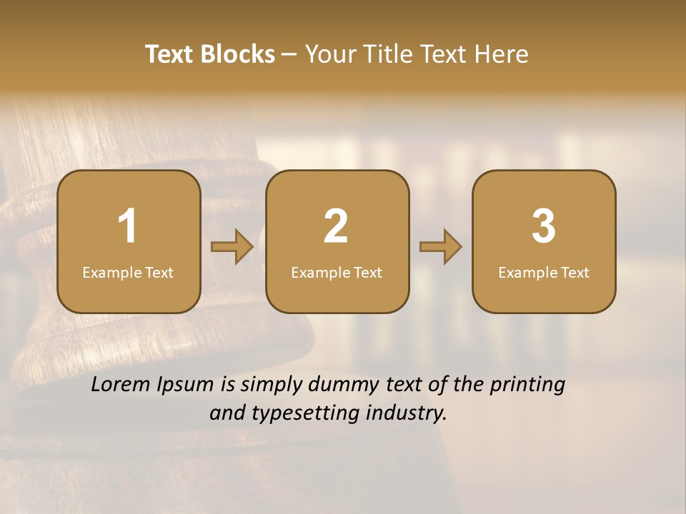 Trial Auction Differential Focus PowerPoint Template