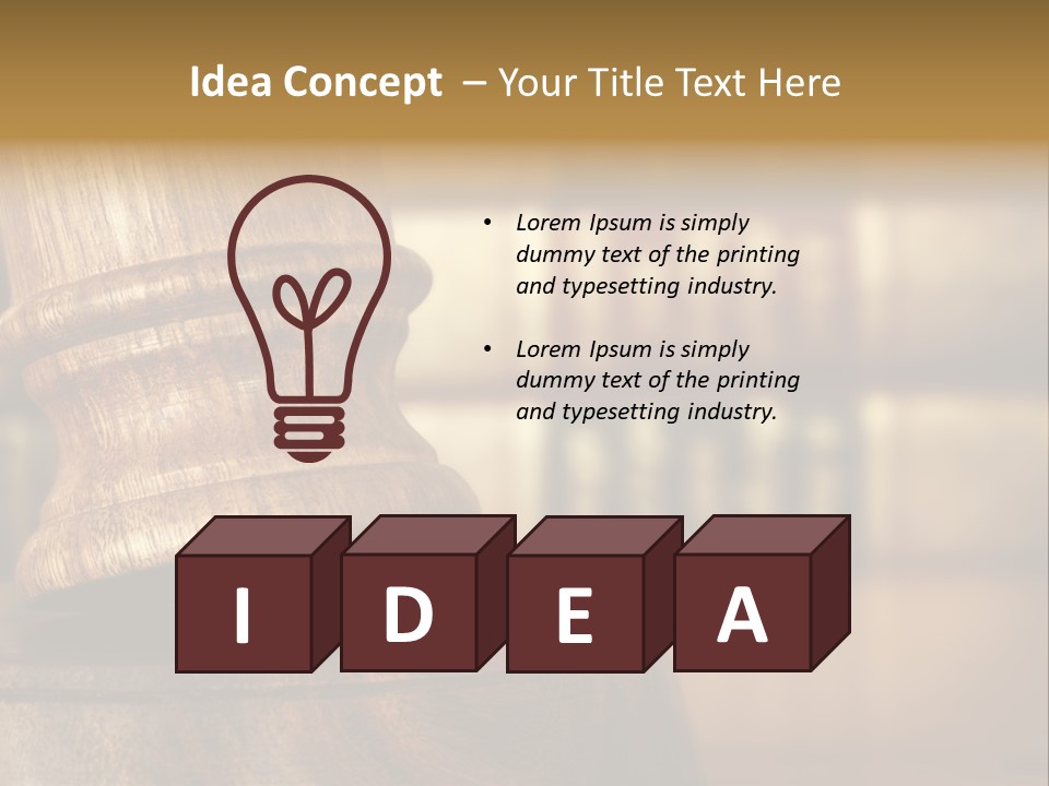 Trial Auction Differential Focus PowerPoint Template