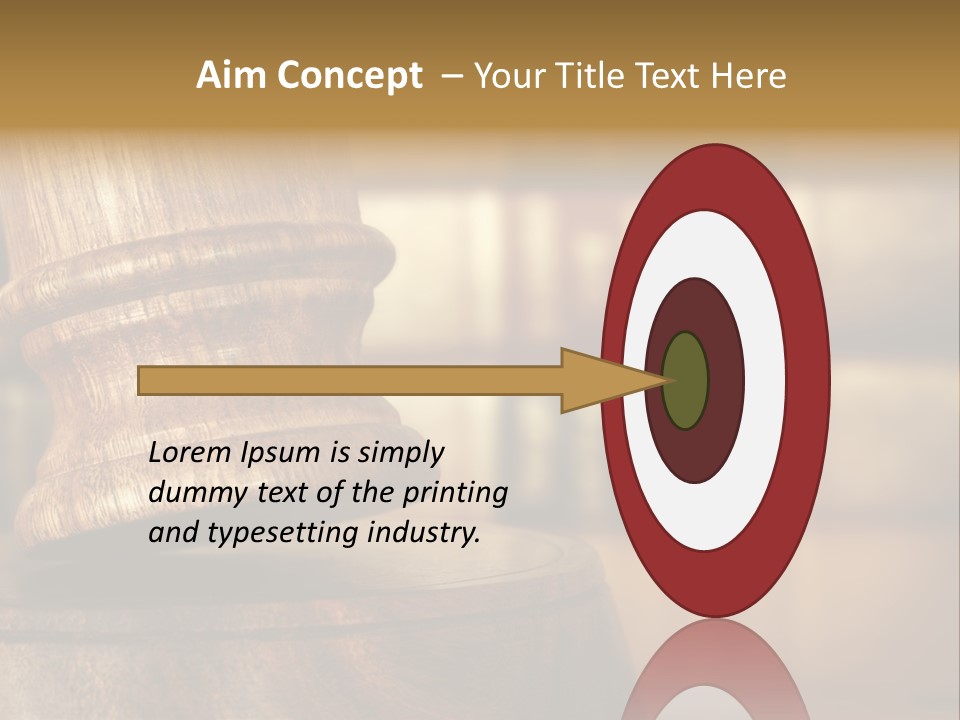 Trial Auction Differential Focus PowerPoint Template