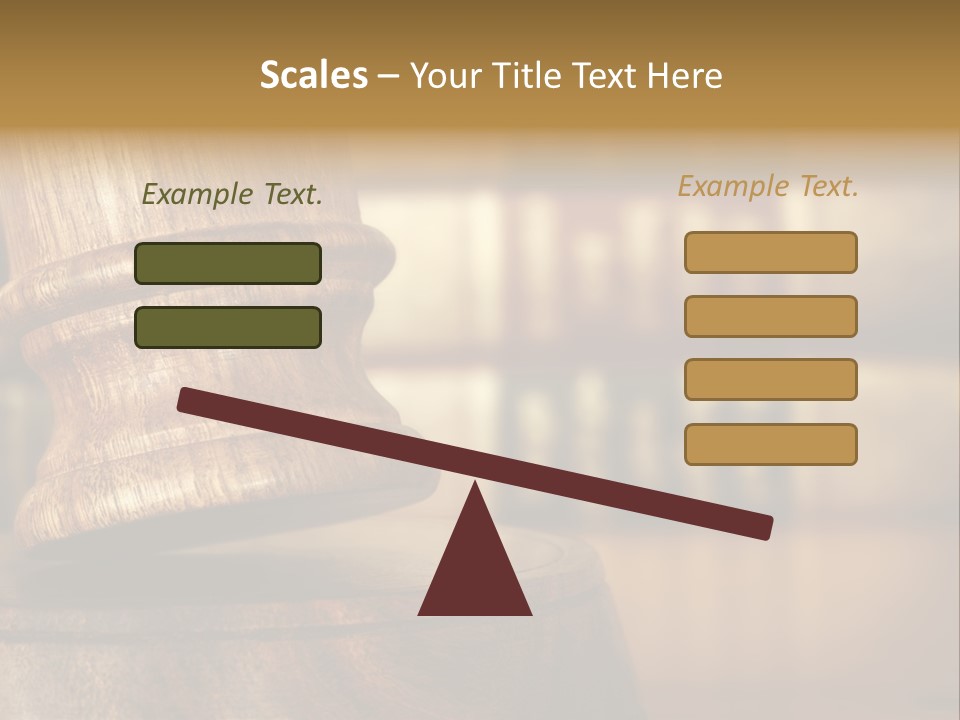 Trial Auction Differential Focus PowerPoint Template