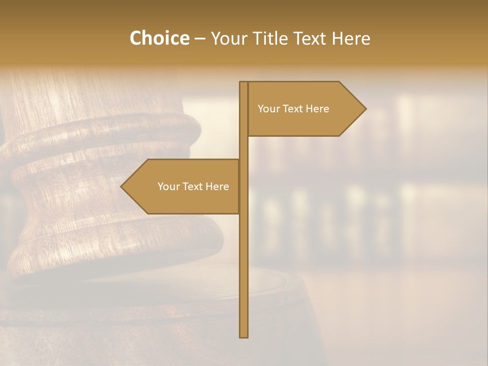 Trial Auction Differential Focus PowerPoint Template