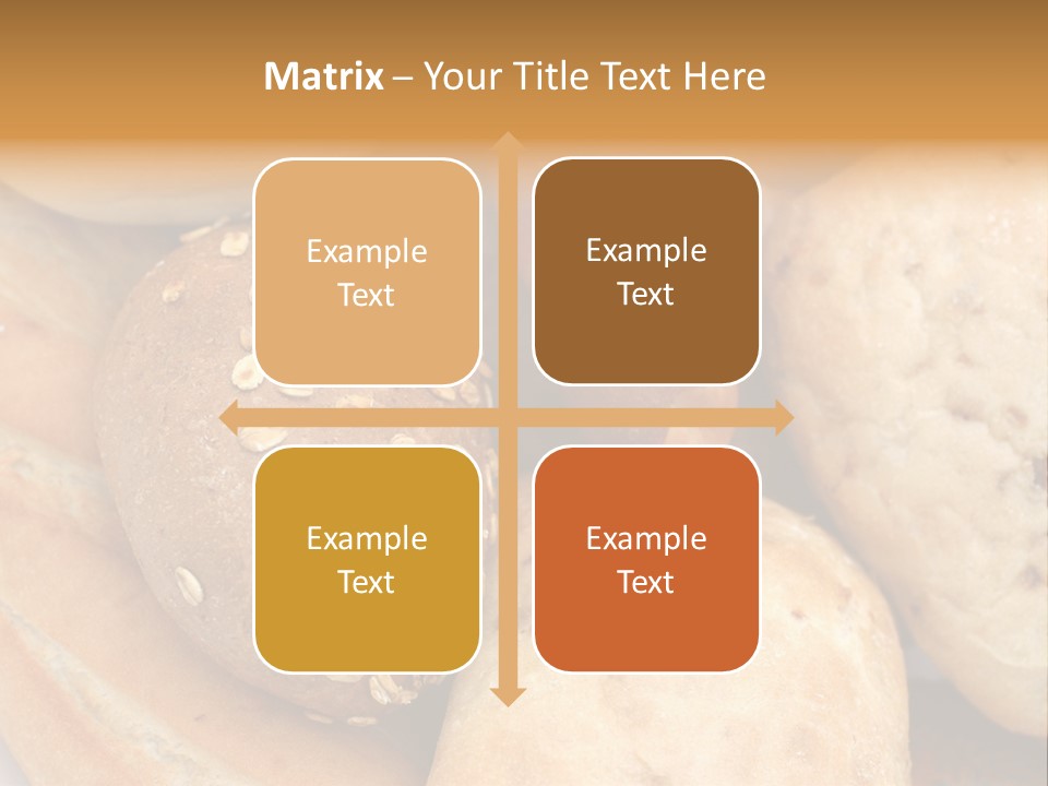 A Bunch Of Breads And Rolls On A Plate PowerPoint Template