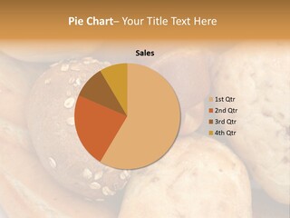 A Bunch Of Breads And Rolls On A Plate PowerPoint Template