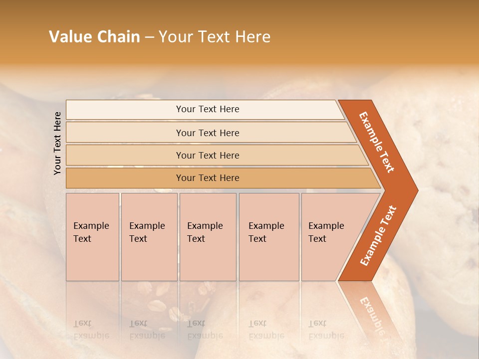 A Bunch Of Breads And Rolls On A Plate PowerPoint Template