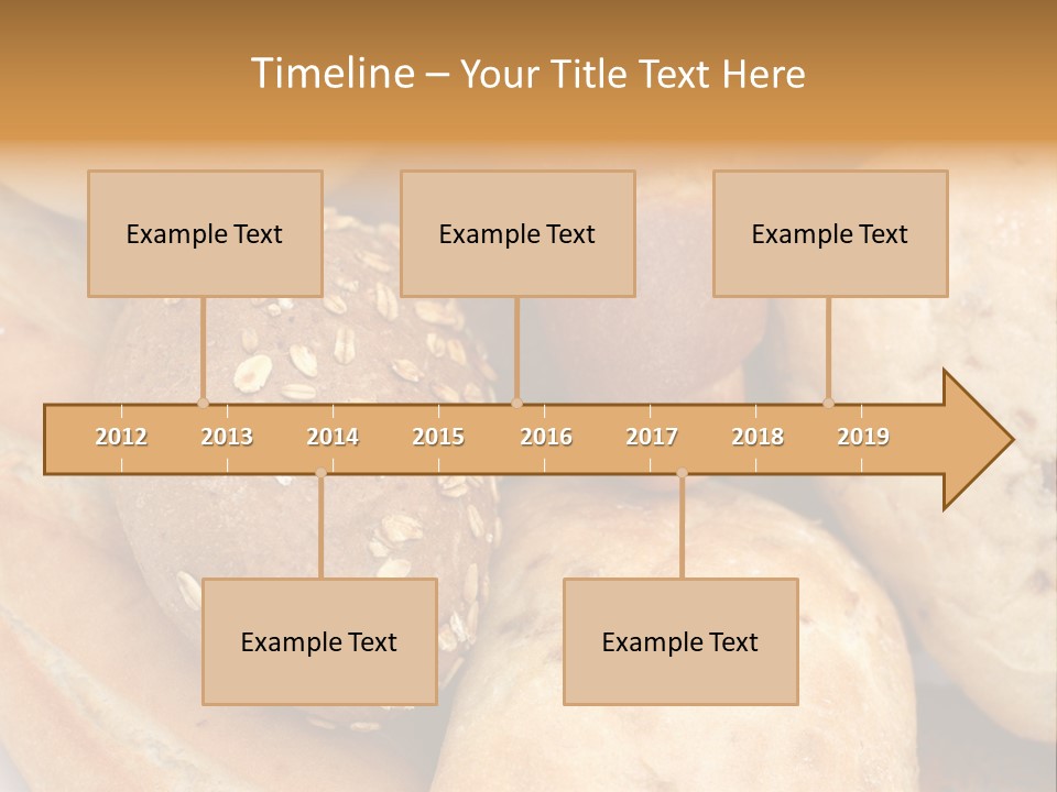 A Bunch Of Breads And Rolls On A Plate PowerPoint Template