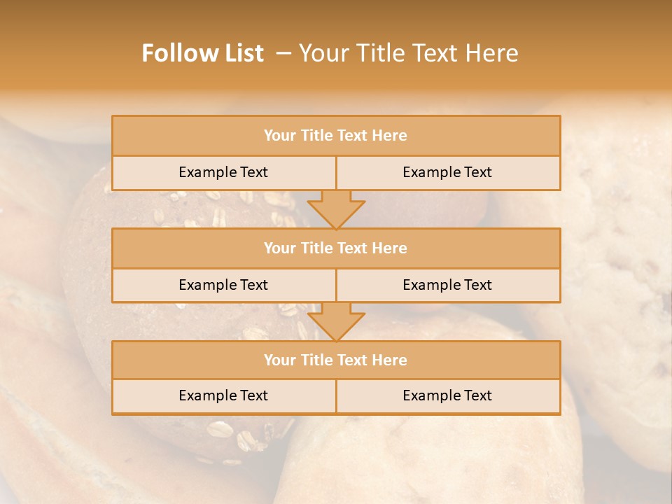 A Bunch Of Breads And Rolls On A Plate PowerPoint Template