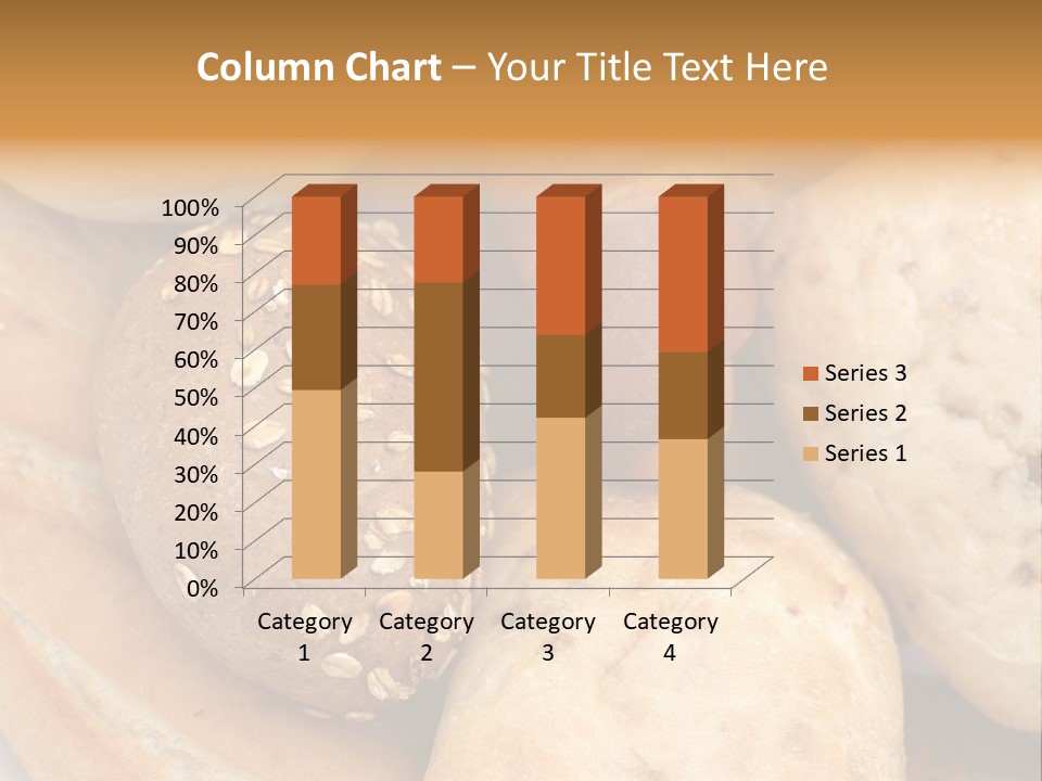 A Bunch Of Breads And Rolls On A Plate PowerPoint Template