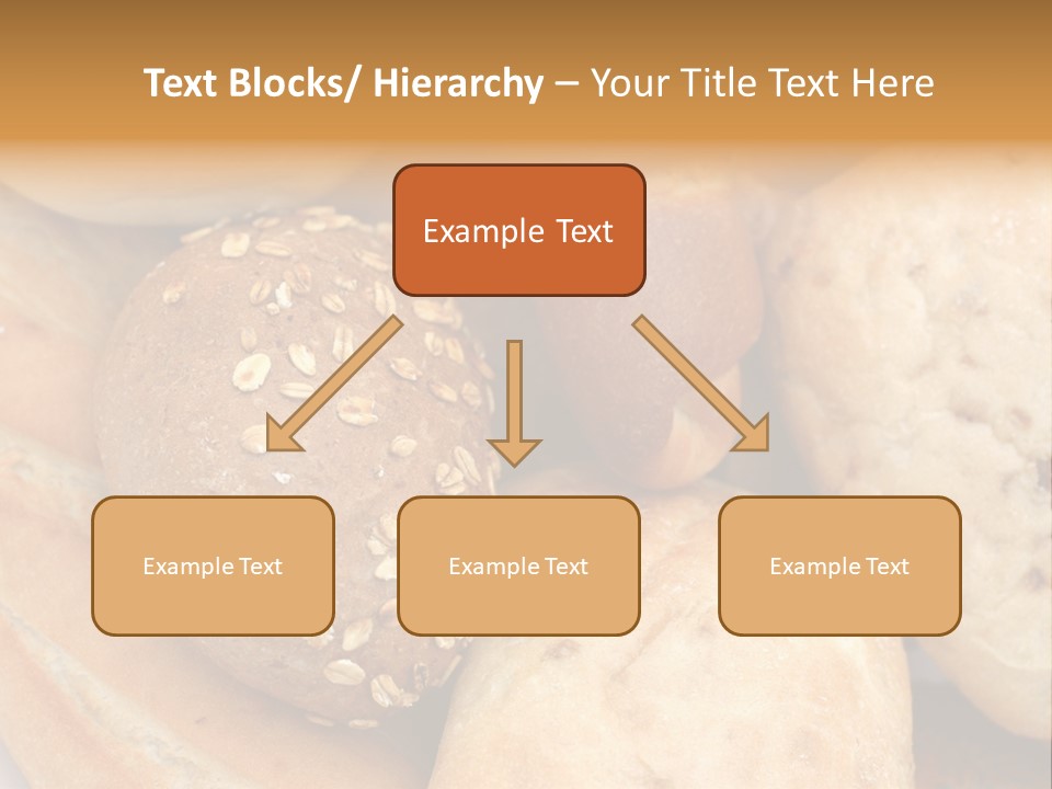 A Bunch Of Breads And Rolls On A Plate PowerPoint Template