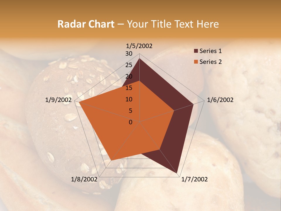 A Bunch Of Breads And Rolls On A Plate PowerPoint Template