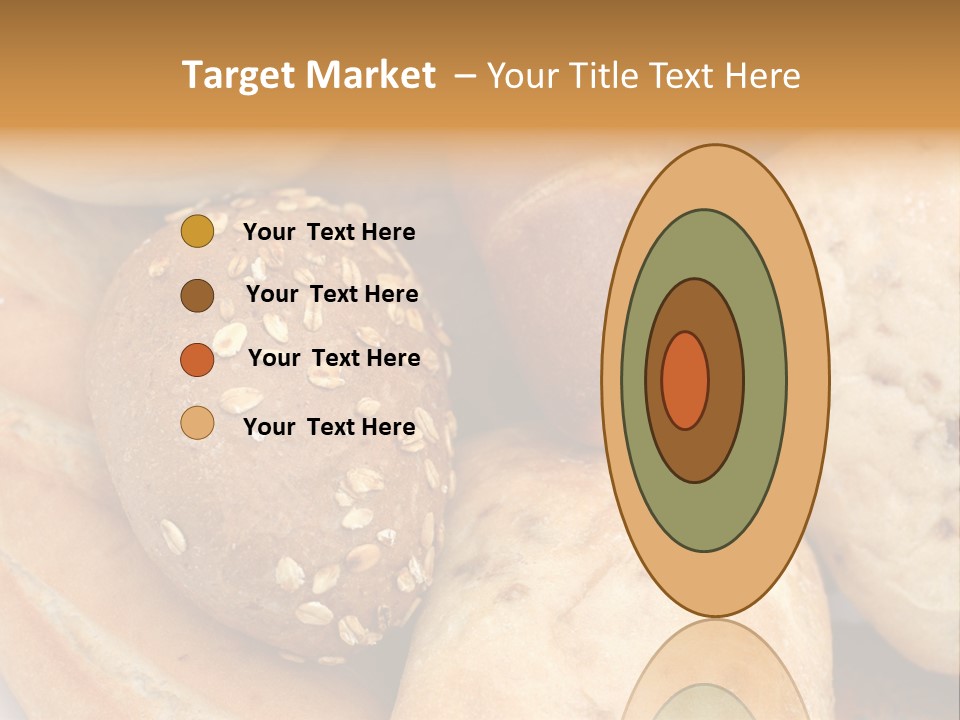 A Bunch Of Breads And Rolls On A Plate PowerPoint Template