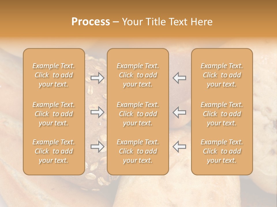 A Bunch Of Breads And Rolls On A Plate PowerPoint Template