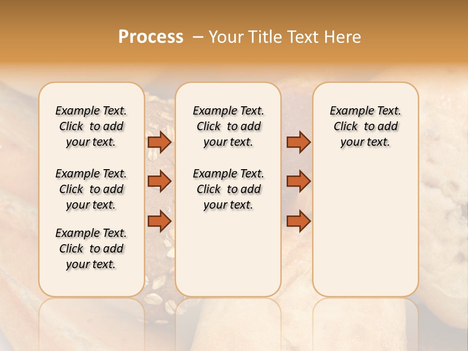 A Bunch Of Breads And Rolls On A Plate PowerPoint Template