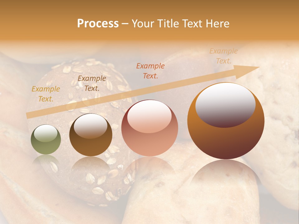 A Bunch Of Breads And Rolls On A Plate PowerPoint Template