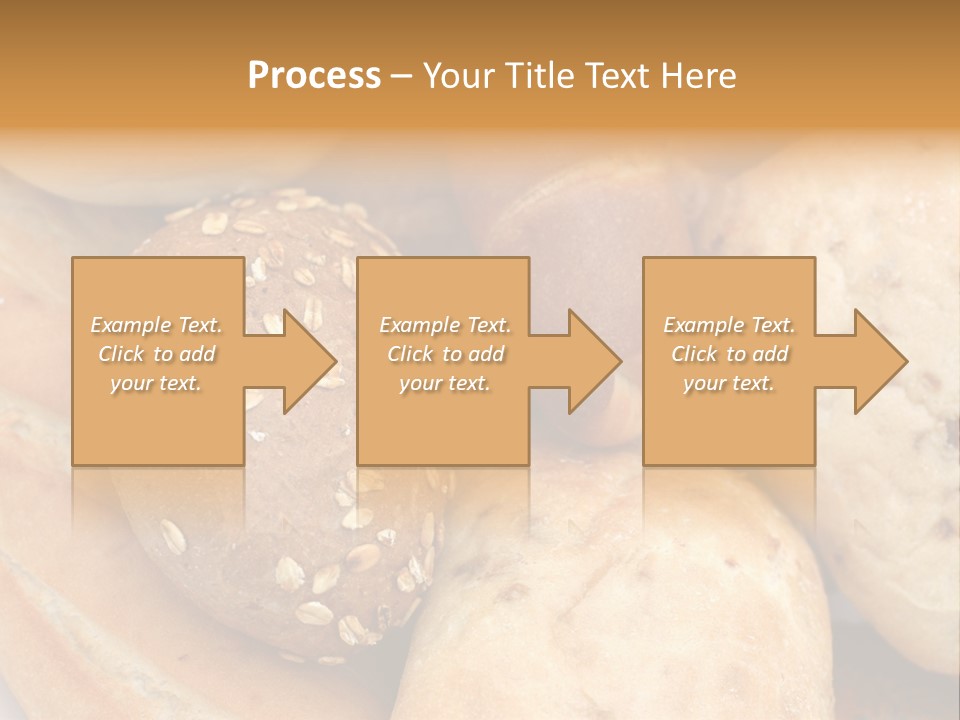 A Bunch Of Breads And Rolls On A Plate PowerPoint Template