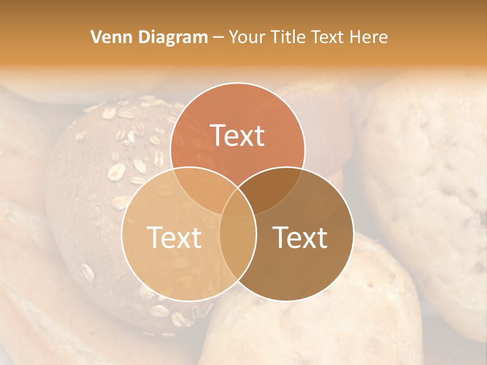 A Bunch Of Breads And Rolls On A Plate PowerPoint Template