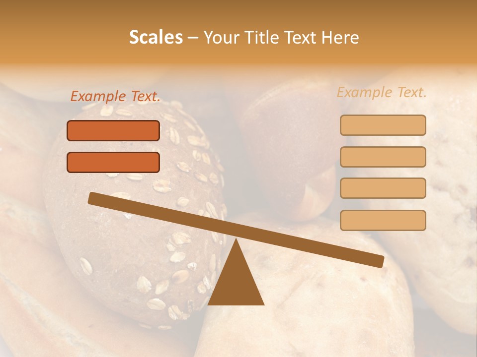 A Bunch Of Breads And Rolls On A Plate PowerPoint Template