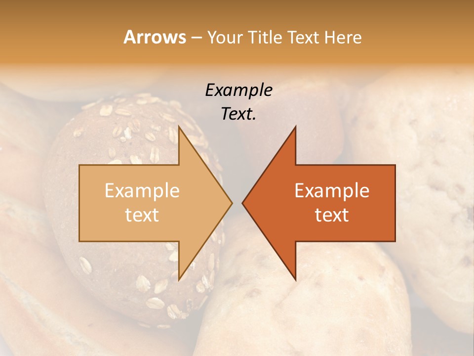 A Bunch Of Breads And Rolls On A Plate PowerPoint Template