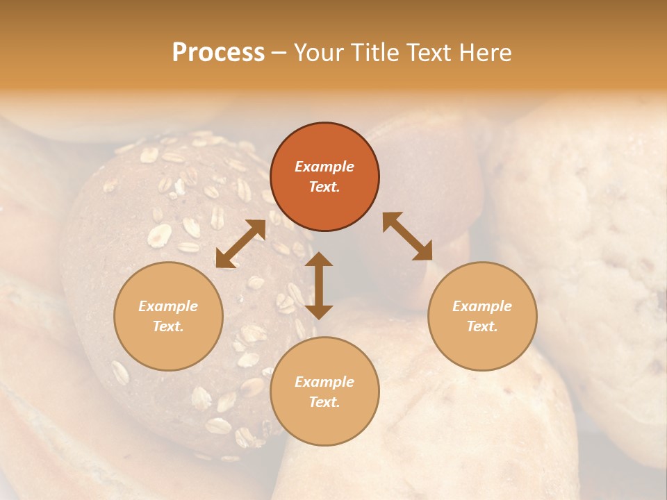 A Bunch Of Breads And Rolls On A Plate PowerPoint Template