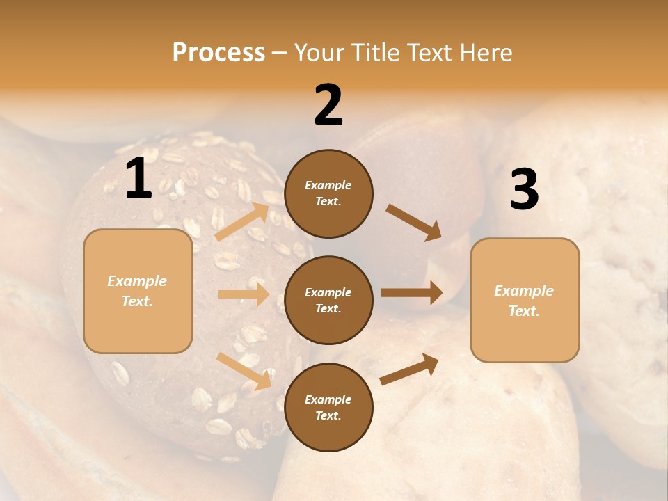 A Bunch Of Breads And Rolls On A Plate PowerPoint Template