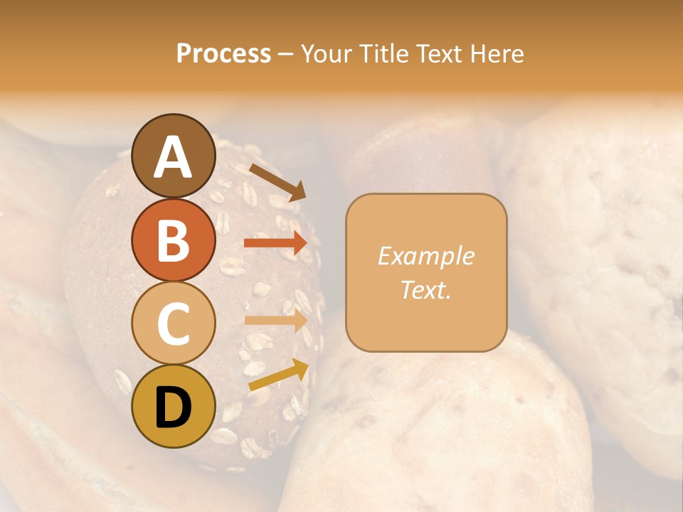 A Bunch Of Breads And Rolls On A Plate PowerPoint Template