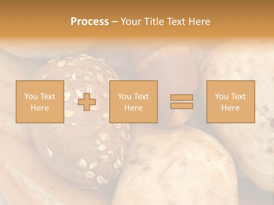 A Bunch Of Breads And Rolls On A Plate PowerPoint Template