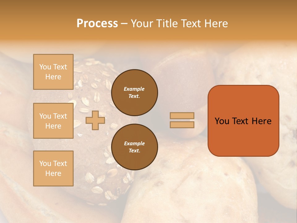 A Bunch Of Breads And Rolls On A Plate PowerPoint Template