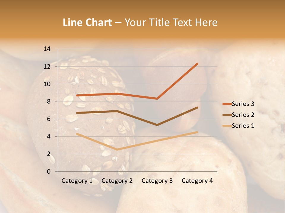 A Bunch Of Breads And Rolls On A Plate PowerPoint Template