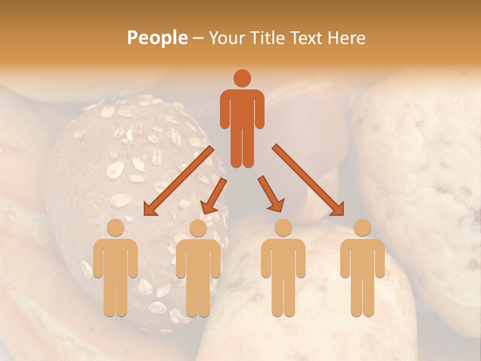 A Bunch Of Breads And Rolls On A Plate PowerPoint Template