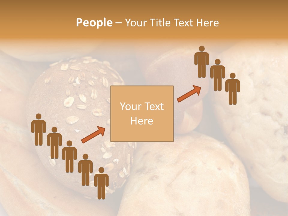 A Bunch Of Breads And Rolls On A Plate PowerPoint Template