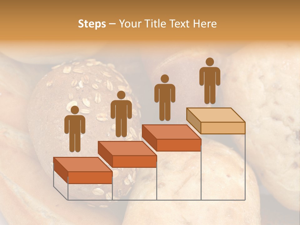 A Bunch Of Breads And Rolls On A Plate PowerPoint Template