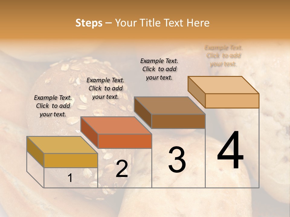 A Bunch Of Breads And Rolls On A Plate PowerPoint Template