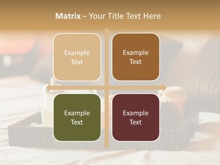 A Tray Of Breakfast Food On A Bed PowerPoint Template