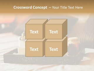 A Tray Of Breakfast Food On A Bed PowerPoint Template