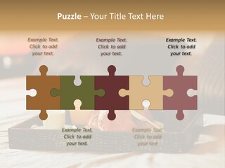 A Tray Of Breakfast Food On A Bed PowerPoint Template